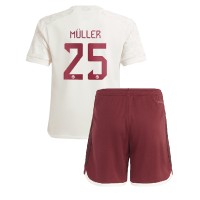 Bayern Munich Thomas Muller #25 Kolmas Peliasu Lasten 2023-24 Lyhythihainen (+ Lyhyet housut)
